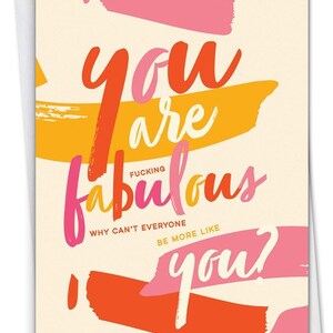 You are F**king Fabulous Birthday Card|Greeting Card|Birthday Card|Funny Birthday Card|Greeting Cards|Adult Greeting Card