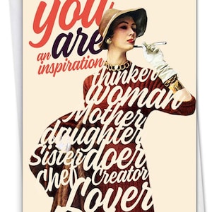 You are an Inspiration|Greeting Card|Adult Greeting Cards|Vintage Birthday Cards|All Occasion|Funny Greeting Cards|
