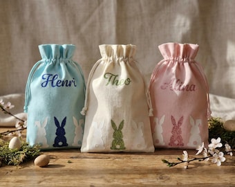 Ostern Geschenke | kleines Geschenk zu Ostern |  Ostertüte | Osterbeutel mit Namen | Osterbeutel aus Baumwolle