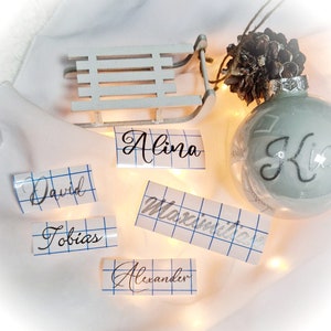 Christmas ball personalized | Personalize your own Christmas ball | Gift for Christmas | Name sticker | Christmas ball decoration