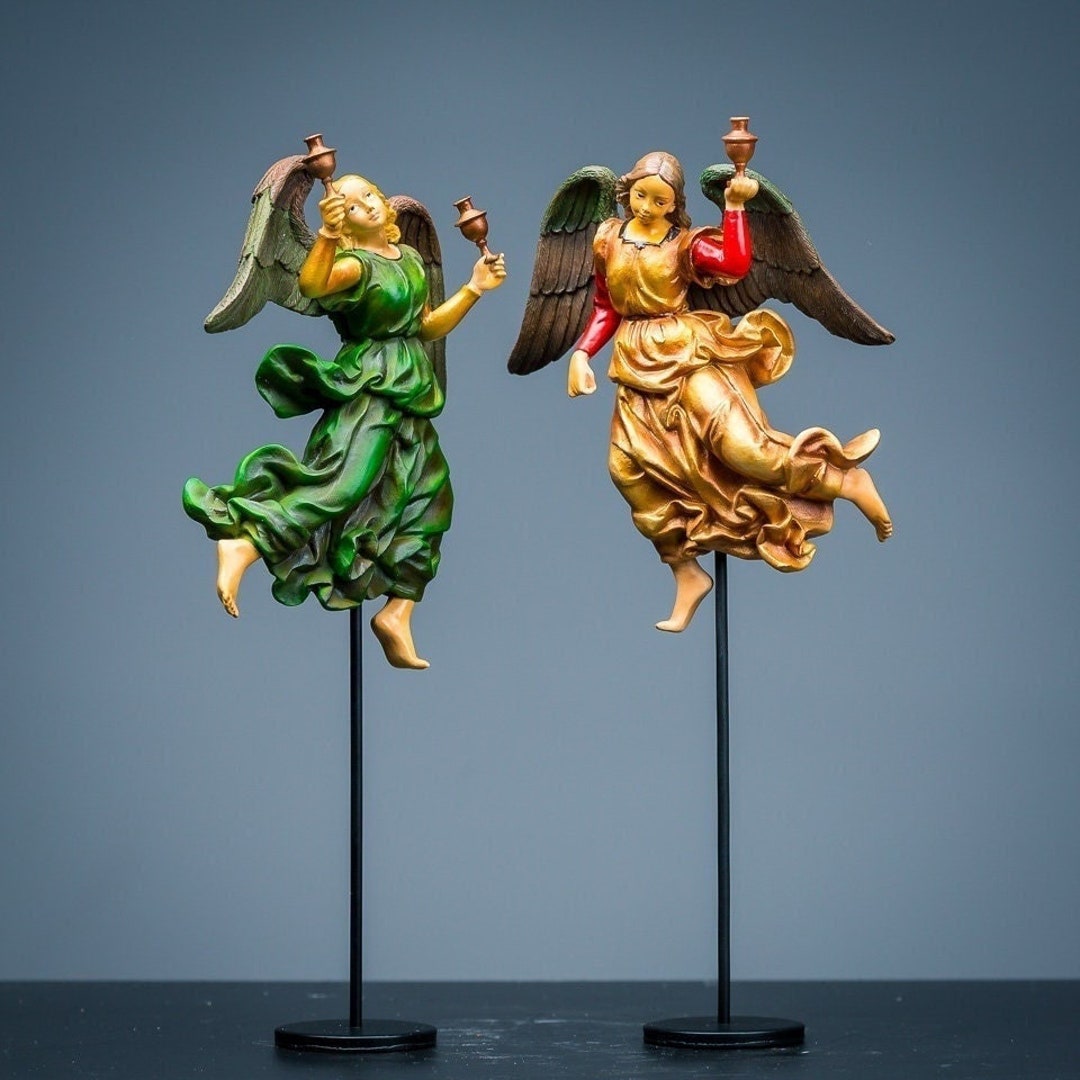 Two Angel Statues - Raphael Santi (1483-1520) - Statues - Parastone - Etsy