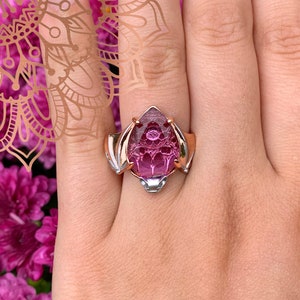 925 Sterling Silver Halloween Bat Ring With Purple Amethyst Zircon - Women's Fashion Ring - View #10