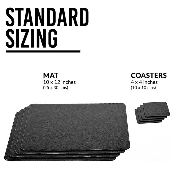 Leather Placemats Etsy