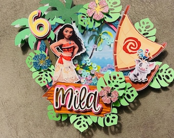 Moana cake topper