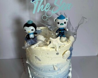 Two the sea cake topper/ under the sea
