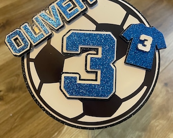 Football cake topper