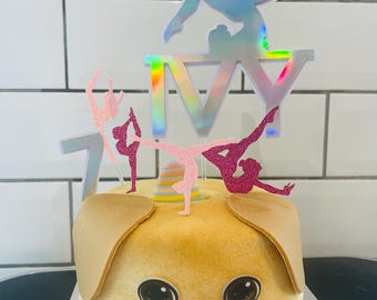 Gymnastics cake topper / cupcake toppers