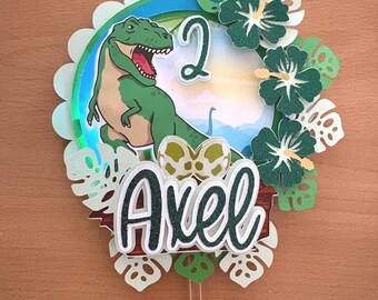 Dinosaur cake topper
