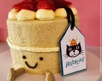 Jellycat tag cake topper