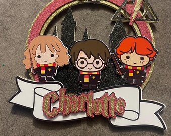 Adorno para tarta de Harry Potter