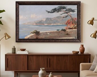 Hand-Crafted Dark Brown TV Frame for Samsung Frame TV, Custom Tv Frame, Tv Bezel Vintage Frame Home Decor, Wide Compatible with Samsung, TCL