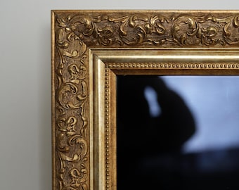 Hand-Crafted TV Frame for Samsung Frame Tv, Gold Gilded TV Frame, Decorative Frame, Custom TV Frame, 32 43 50 55 Inch Frame, Frame Tv Bezel