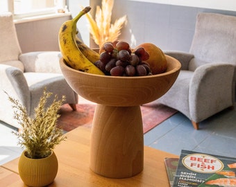 Minimalist Wooden Bowl - Aesthetic Decor - Housewarming Gift - Shelf Decor - Tray Bowl - Home Gift - Gift for Wife - Christmas Gift for Mom