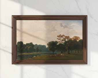 Handmade Decorative Tv Frame, Subtle Glossy Gold Finish Wide Compatible with Samsung Frame Tv, TCL, Frame for Samsung Tv 2021-2025