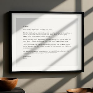 Carta personalizada para mamá, regalo escrito a mano de hija e hijo, mensaje sentimental para mamá, regalo con mensaje personalizado, carta para mamá, regalo extra para mamá