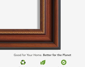 Samsung Frame Tv Bezel, Handmade Tv Frame, Brown Tv Frame Walnut Tv Frame, Custom TV Frame, Decorative Frame, LG, TCL NXTFrame