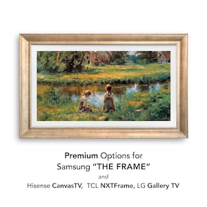 Marco de TV en color champán dorado para televisores Samsung de 32, 43, 50 y 55 pulgadas, para televisores Samsung The Frame y Frame Pro. Bisel para televisor The Frame.