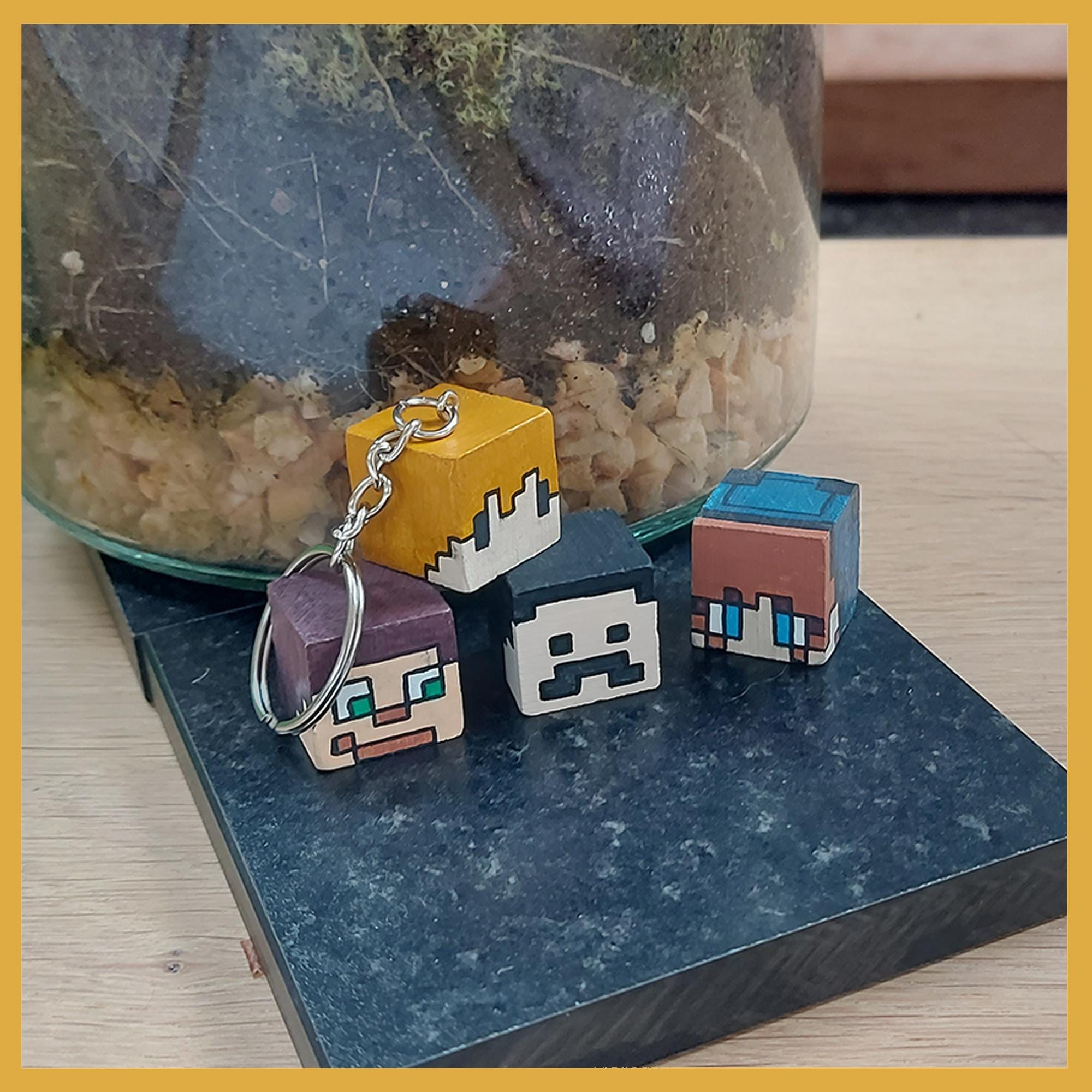 Custom Minecraft Head Keyrings! - Etsy