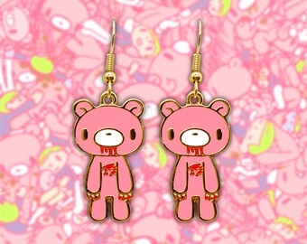 Pixel Gloomy Bear Yami Kawaii Cute Menhera Keychain Etsy