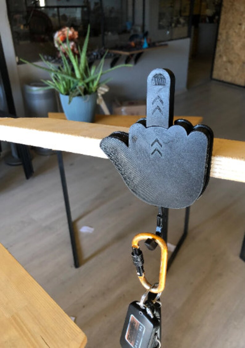 Middle Finger Key Hanger / Rack Holder / Printable STL File / Etsy