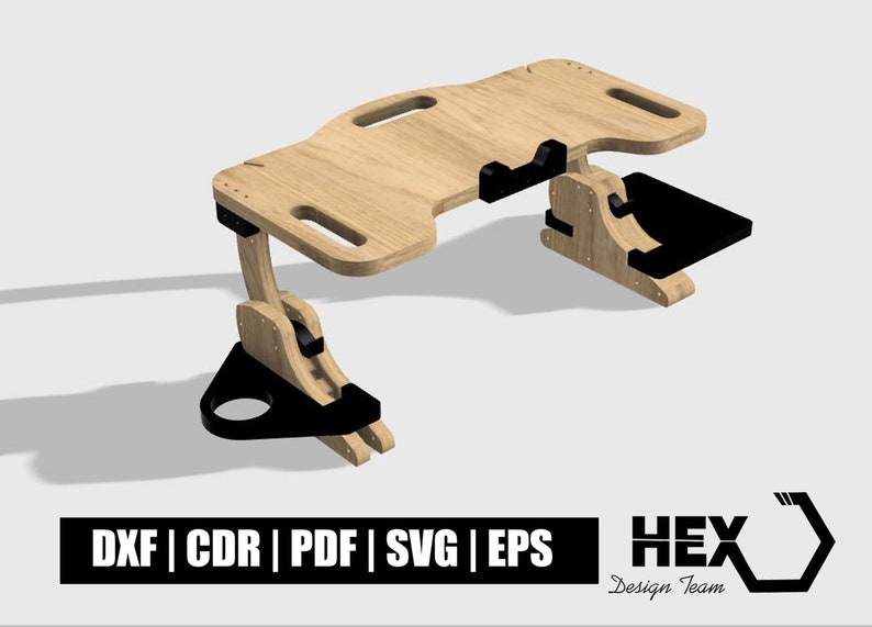 Bed Desk Stand Dxf File Laptop Sit Stand Adjustable Ergonomic Etsy Canada