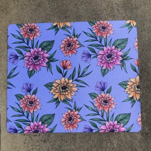 Wildflower Mouse Pad | Floral Mouse Pad | Office Decor | Mouse Pad | Beautiful Mouse Pad | Pastel Colored Flowers | Flowers | Desk Decor