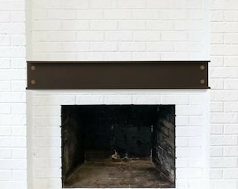 Industrial Look Rustic Steel RSJ Girder Mantel Mantle Piece Fireplace Beam Shelf