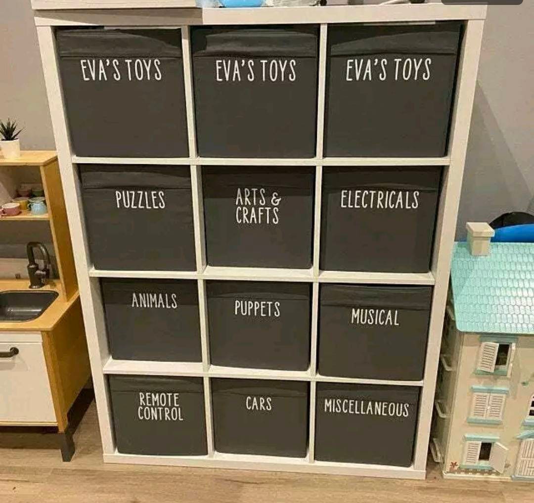 Toy Storage Labels Kallax Toy Box Label Playroom Etsy UK