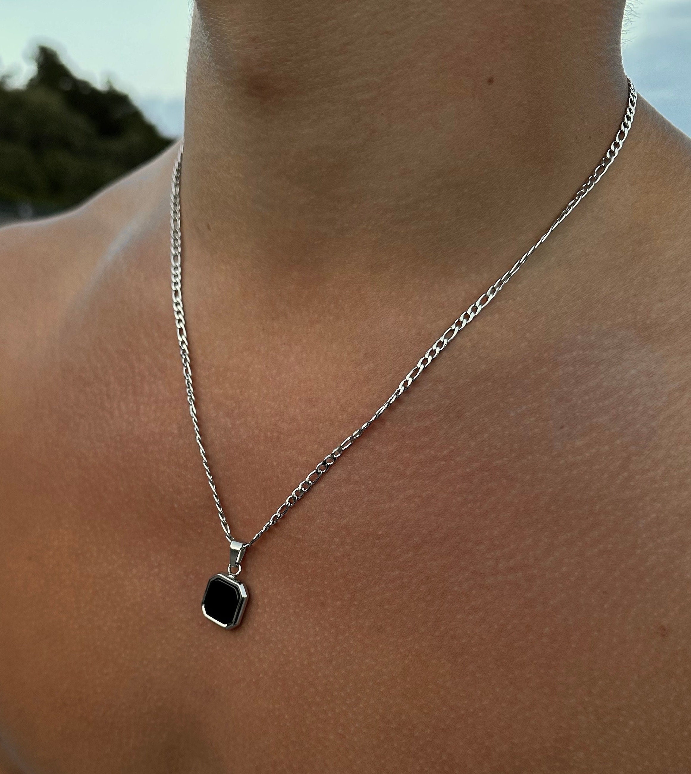 Royal Blue Lapis Lazuli Pendant Necklace Onyx Pendant - Etsy
