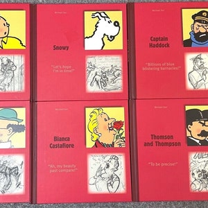 Tintin Character Books Set x6 2007 Egmont 1st Editions BUY INDIVIDUALLY Herge