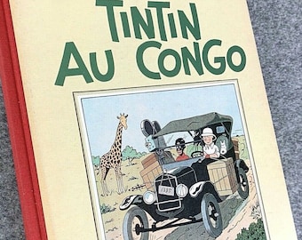 Tintin Au Congo - Rare Fac-similé N&B 1ère édition Casterman - Livre Noire Blanc, Français EO, 1995