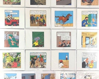Moulinsart 3 Teilig Tintin Comic Sets V1-9 - 24x20cm EINZELKAUF Herge ex-libris