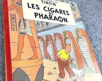 Les Cigares Du Pharaon - Casterman Early Hardback Edition 1960 Belge Tintin Book Herge