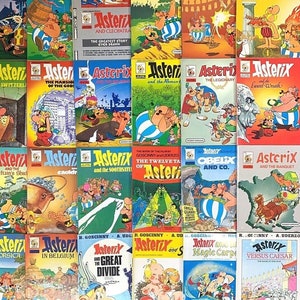 Complete set of Vintage 1980&#39;s Asterix Paperback Books #1 - 9 - Hodder UK Editions Buy Individually