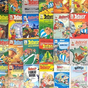 Complete set of Vintage 1980&#39;s Asterix Paperback Books #19 - 27 - Hodder UK Editions Buy Individually