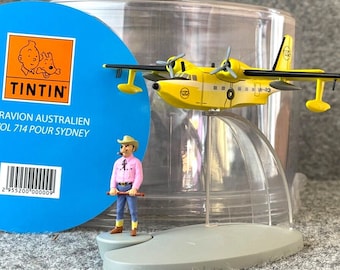 MOULINSART TINTIN Plane 29552 Australian Seaplane Flight 714 Hachette Avion #32