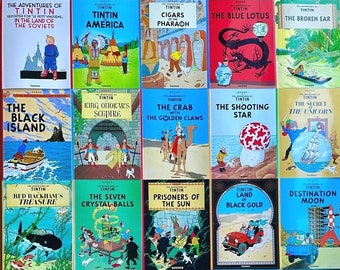 Tintin Book Set x23 Farshore UK Paperback Editions #1 to 9 - BUY INDIVIDUALLY Herge