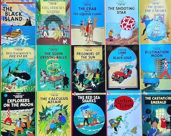 Tintin Book Set x23 Farshore UK Paperback Editions #19-23 BUY INDIVIDUALLY Herge