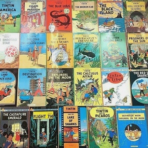 Tintin Book Set #1 to 9 Vintage Magnet UK Paperback Editions VGC - Buy Individually Herge