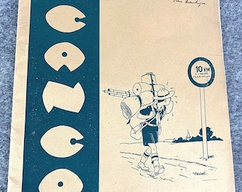 Vintage 1935 "CANCAN" Scout issue illustrated by Herge with notes EO Tintin