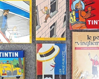 Moulinsart Postcard/Greetings Card Sets: Tintin Cars/Art Herge/Planes BUY INDIVIDUALLY