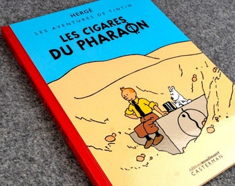 Les Cigares Du Pharaon - Casterman 2022 1a edición coloreada HB Tintin Comic Book