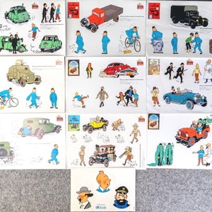 Atlas # 19 to 27 Tintin Car Sticker Collection: Set of 32 INDIVIDUAL PURCHASE ML Autocallant