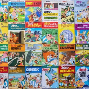 Set of Vintage 1970&#39;s Asterix PB Books #1 - 9 - Hodder UK Editions Buy Individually