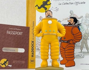 Tim und Struppi Figuren Officielle #101 Haddock im Raumanzug Herge Harz ML Modell Figure