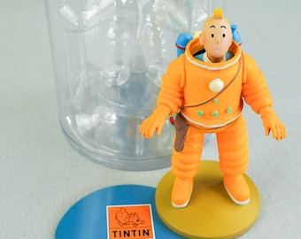 Tim und Struppi Figurine Moulinsart 42186: Tim und Struppi im Raumanzug Forscher Mond 12 cm Officielle Abbildung 7