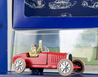 ATLAS TINTIN CAR # 54 Bobby's Bugatti - Tintin in America Herge model 1/43 Scale Voiture