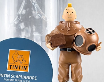 Tintin Figurine Moulinsart 42229: Tintin Diver 12cm Herge Officielle Figure 65 Marine
