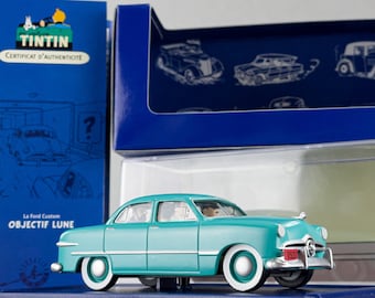 アトラス タンタンの冒険 カー #49 フォード カスタム - 目的地 月 エルジェ モデルカー 1/43 スケール