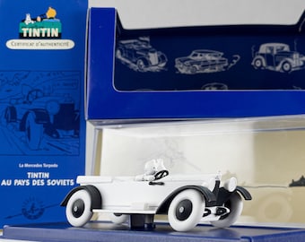 Atlas Tintin Car # 50 Mercedes 15/70 Torpedo - Land of Soviets Herge model Voiture 1/43 Scale
